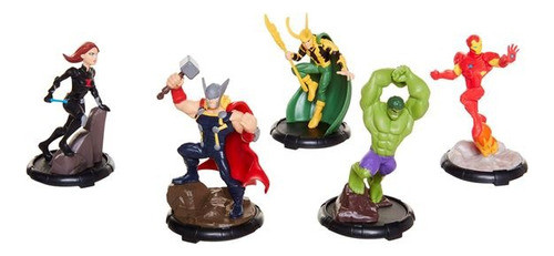 Avengers Set De 5 Figuras- Marvel Original- 0