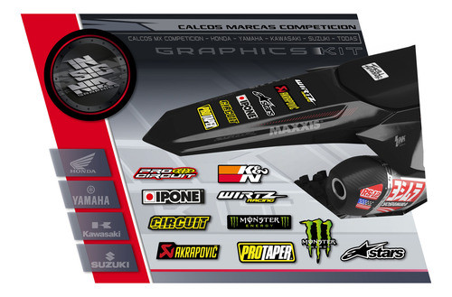 Calcos Stickers Moto - Marcas - Laminadas Alta Calidad 0