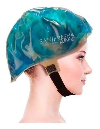 Casco Gorro Gel Frío Alivia Dolor De Cabeza Cefalea Migraña 0