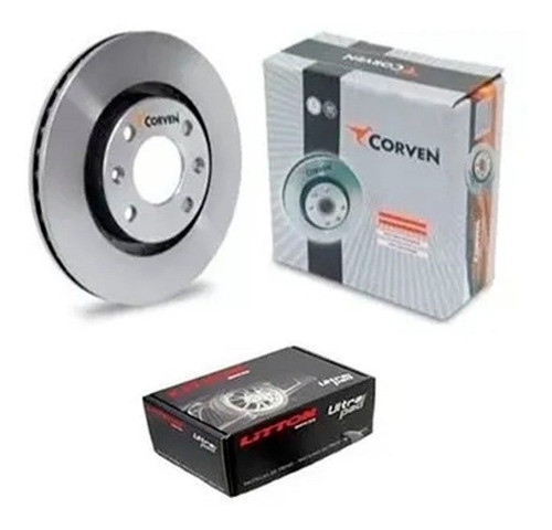 Kit Discos De Freno Del Corven + Pastillas Voyage .../11 0