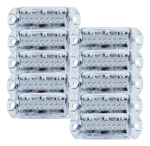 Ajk Kit 10 Luces Led Strobo 3w 0