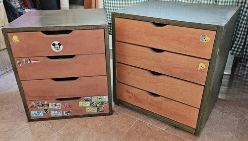Cajoneras De 4 Cajones Cada Una - Usada 0