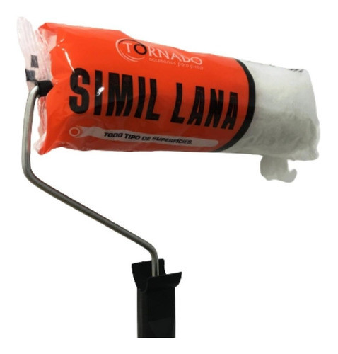 Rodillo Pintura Sintetico 22cm Simil Lana Sin Costura 0