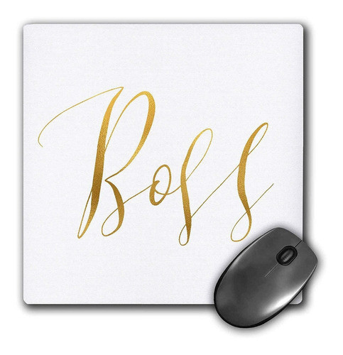 3drose Ps Inspiración  imagen De Oro Jefe  mousepad (mp 0