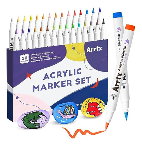 Arrtx Bolígrafos De Pintura Acrílica, Punta De 0