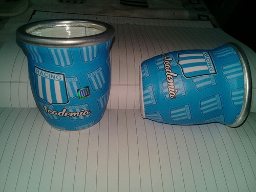 Mate Vidrio Forrado Cuero Racing 0