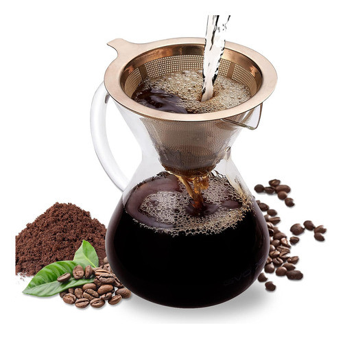 Gvode Pour Over Cafetera Manual Goteo 3 Tazas 0