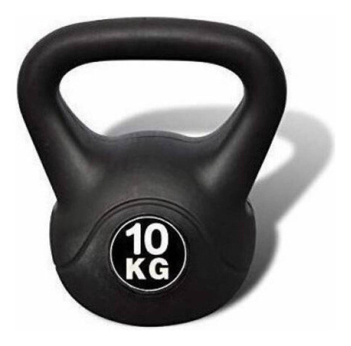 Pesa Rusa Kettlebell De Mano Recubierta De Plastico 10 Kg 0