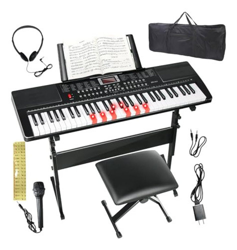 Piano De Teclado Eléctrico De 61 Teclas Para 0