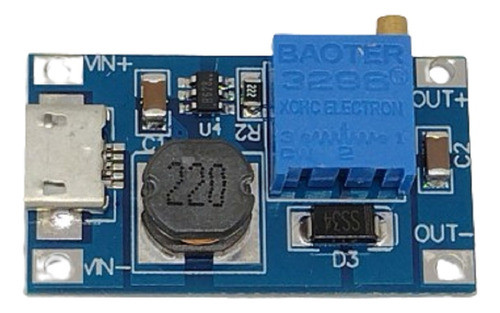 Módulo Elevador Tensión Dc Step-up Mt3608 2a 28v Pack X 10 0