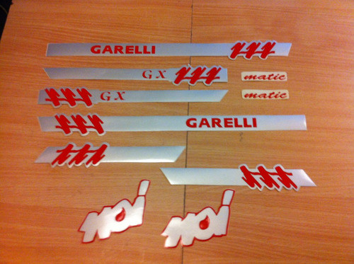 Kit De Calcos Para Garelli Noi Plateados 0