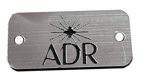 Etiquetas Acrilico Bicapa Personalizado 2 X 0,5 Cm 0