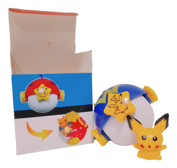 Pokebola Con Muñeco En Caja Varios Modelos Pokemon 0