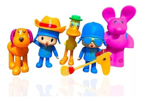 Pocoyo Y Sus Amigos X6 Muñecos Set 0