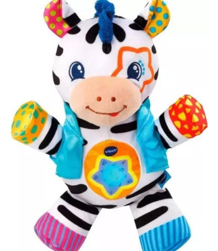 Peluche Cebra Cantarina Estimuladora Con Luz Y Sonido Vtech 0
