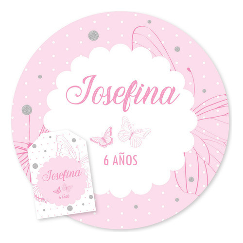 Kit Imprimible Mariposa Mariposas Fuxias Candy Bar 0