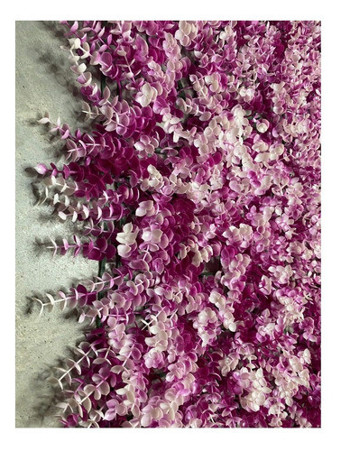 X12  Jardín Vertical Pasto Cerco Artificial Rosado 40x60 0