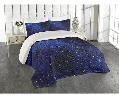 Conjunto De Cobertor De Estrella Lunar Tamaño Queen, Estrell 0