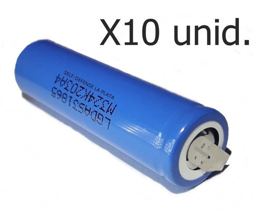 Acumulador LG 18mm X 65mm 2200mah Con Terminales Para Soldar 0