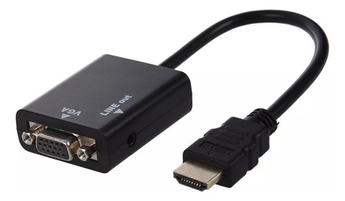 Cable Conversor Hdmi A Vga Video Audio Proyector Ps Full Hd 0