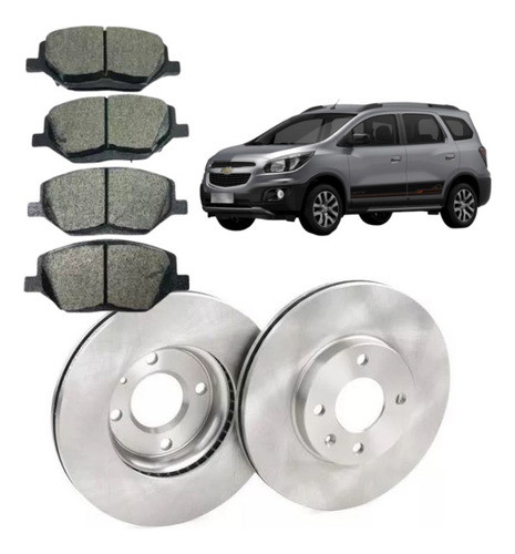 Kit Discos Y Pastillas De Frenos Chevrolet Spin 2016/ 0