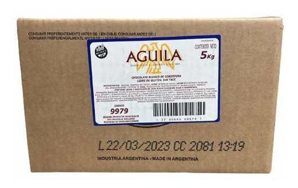 Chocolate Aguila Cobertura Blanco X 5 Kg - Sin Tacc 9979 0