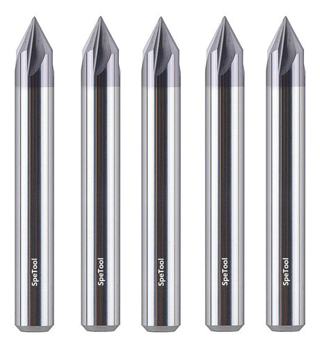 Broca De Carburo De 25 Cm Con 5 Piezas Para Madera Cnc 0