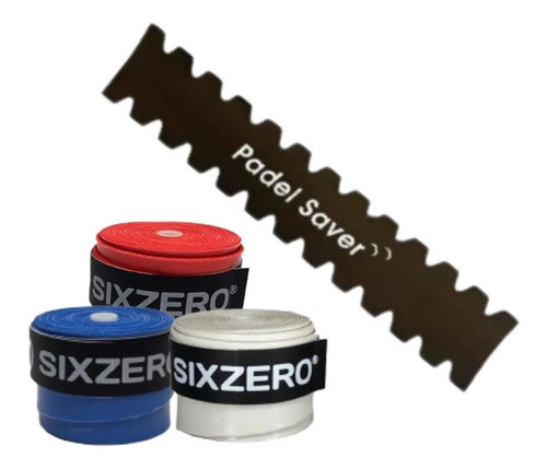 Kit Set Padel Protector De Paleta + 3 Cubre Grips Lisos 0