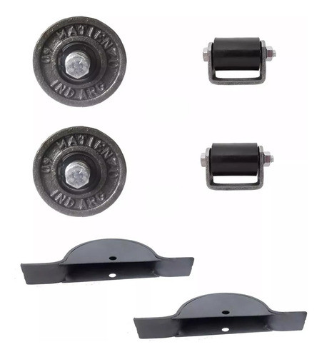 Kit Para Porton Corredizo + Cajas + Ruedas + Rodillos Guia 0