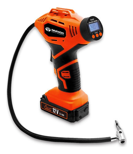 Inflador Inalámbrico A Batería 12v Portatil Daewoo + 3 Picos 0