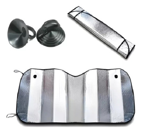 Cortina Parasol Plegable Metalizada Para Parabrisas Auto 0