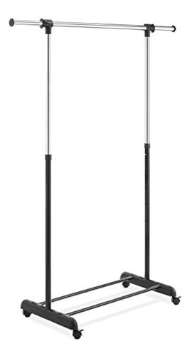 Organizador De Ropa Con Ruedas Ajustable Whitmor Perchero Cr 0
