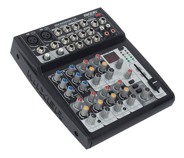 Consola Sonido Mixer Audio 6 Canales Efectos Moon Mc606beta 0
