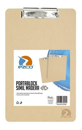 Portablock Ezco De Madera Oficio 0