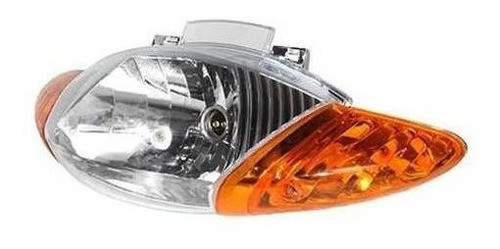 Optica Faro Delantero Cristal Ambar Moto Zanella Zb Tunning 0