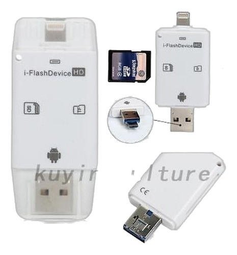 Usb Flash Drive Micro Sd/tf Memoria Tarjeta Lector Adaptador 0