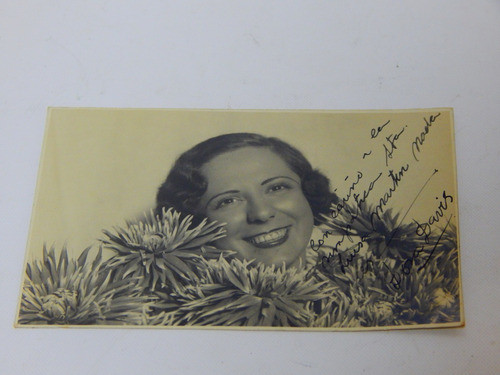 Dora Davis  - Firmado - Autografia - Firma 0