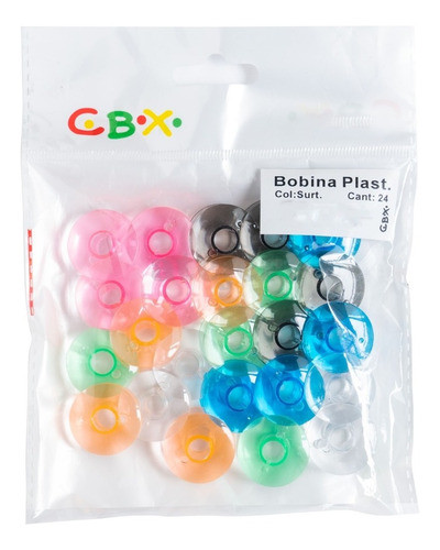 Carretel Para Maquina De Coser - Familiar Cbx Curvo 24 Unid 0