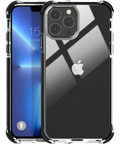 Funda Compatible Con iPhone 13 Pro Transparente Y Resistent 0
