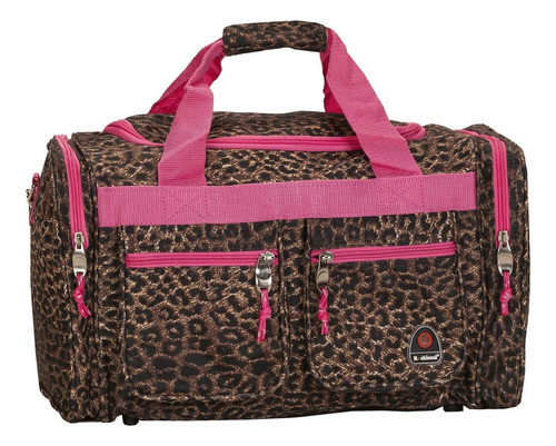 Rockland Bolso De 19 Pulgadas Leopardo Rosa Ptb419pinkleopar 0