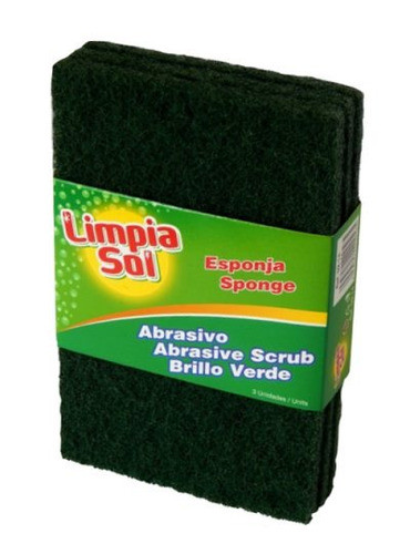 Limpia Sol Esponja Abrasiva X3 Raya 0