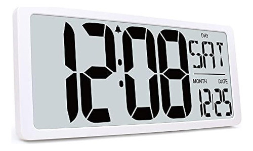 Txl Reloj De Pared Digital Extra Grande Con Retroiluminación 0