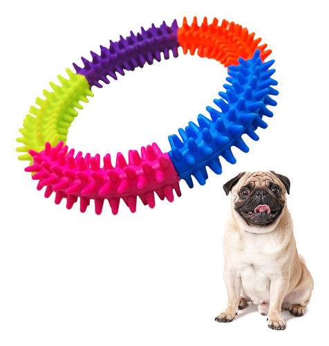 Juguete Silicona Mordillo Perro Aro 0