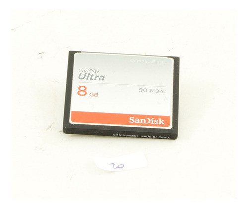 Memoria Compact Flash 8 Gb Sandisk 1 0