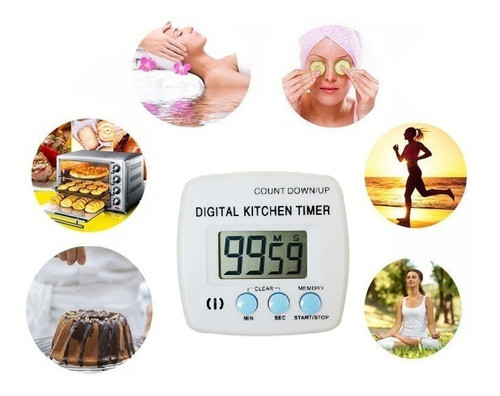 Timer Digital Cocina Cocción Temporizador Gran Display, Mania-electronic 0