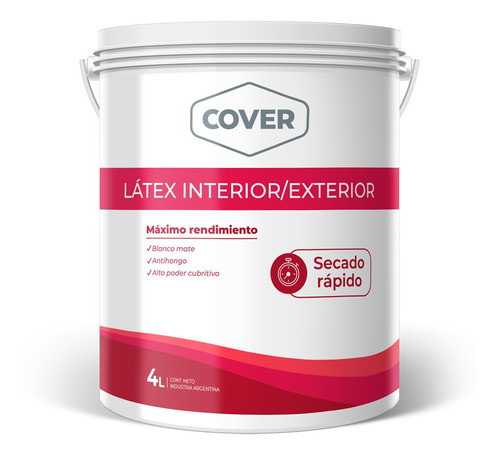 Latex Blanco 4 Lts Int / Ext Antihongo Mate - Prestigio 0