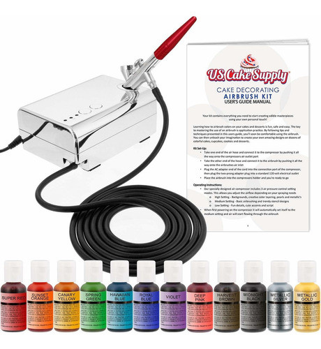 U.s. Cake Supply, Kit Completo De Aer&oacute;grafo Para La . 0