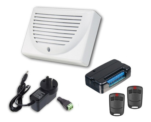 Kit Antipánico Alarma Con Sirena Botón Pulsador Inalámbrico 0