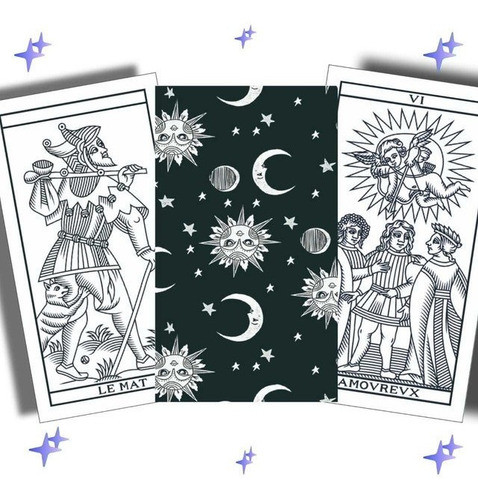 The Black And White Tarot - Tuluz 0