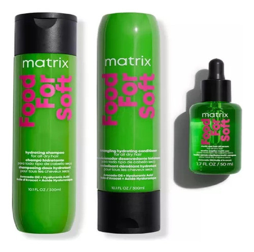 Shampoo + Acondicionad + Sérum Matrix Food For Soft + Regalo 0
